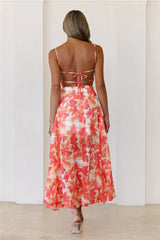 All Eyes Here Maxi Dress Orange