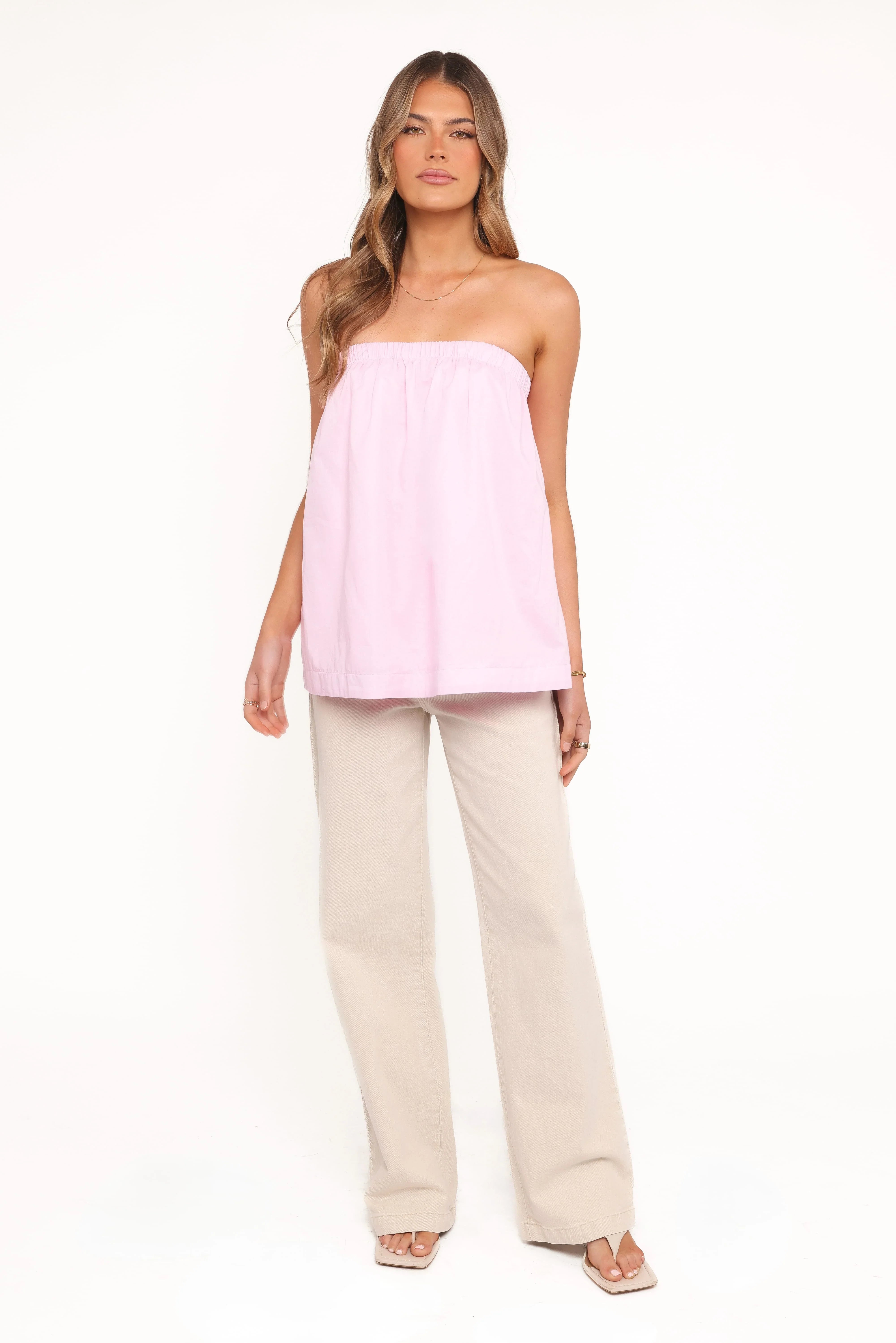 Cadhla Strapless Top - Pink