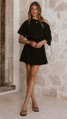 Aleski Mini Dress - Black