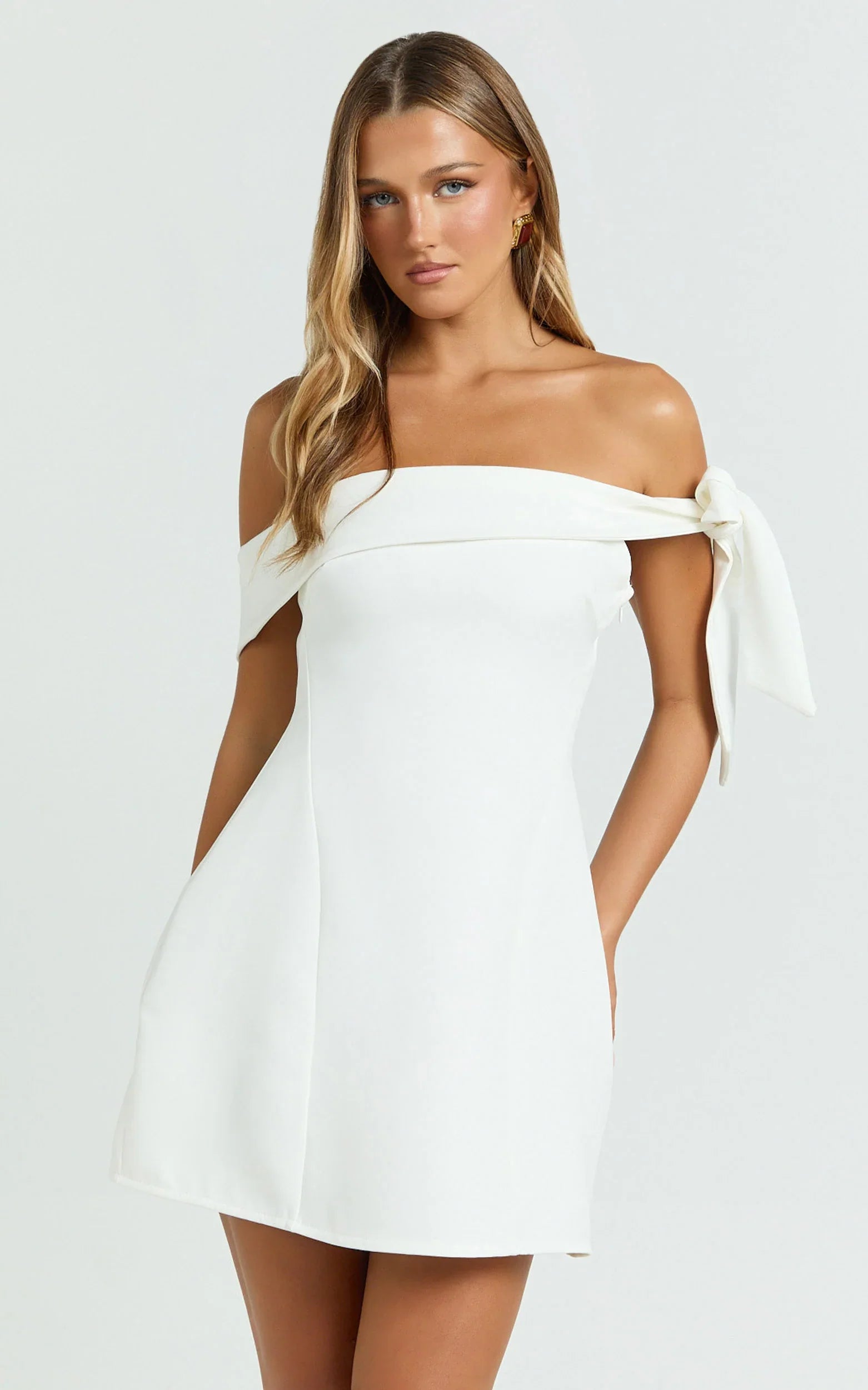 Cecilia Mini Dress-White